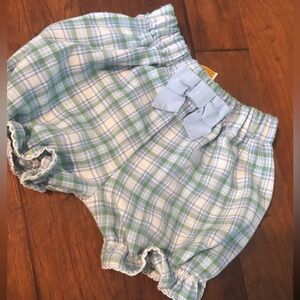 The Beaufort Bonnet Company Blue and Green Plaid Shorts